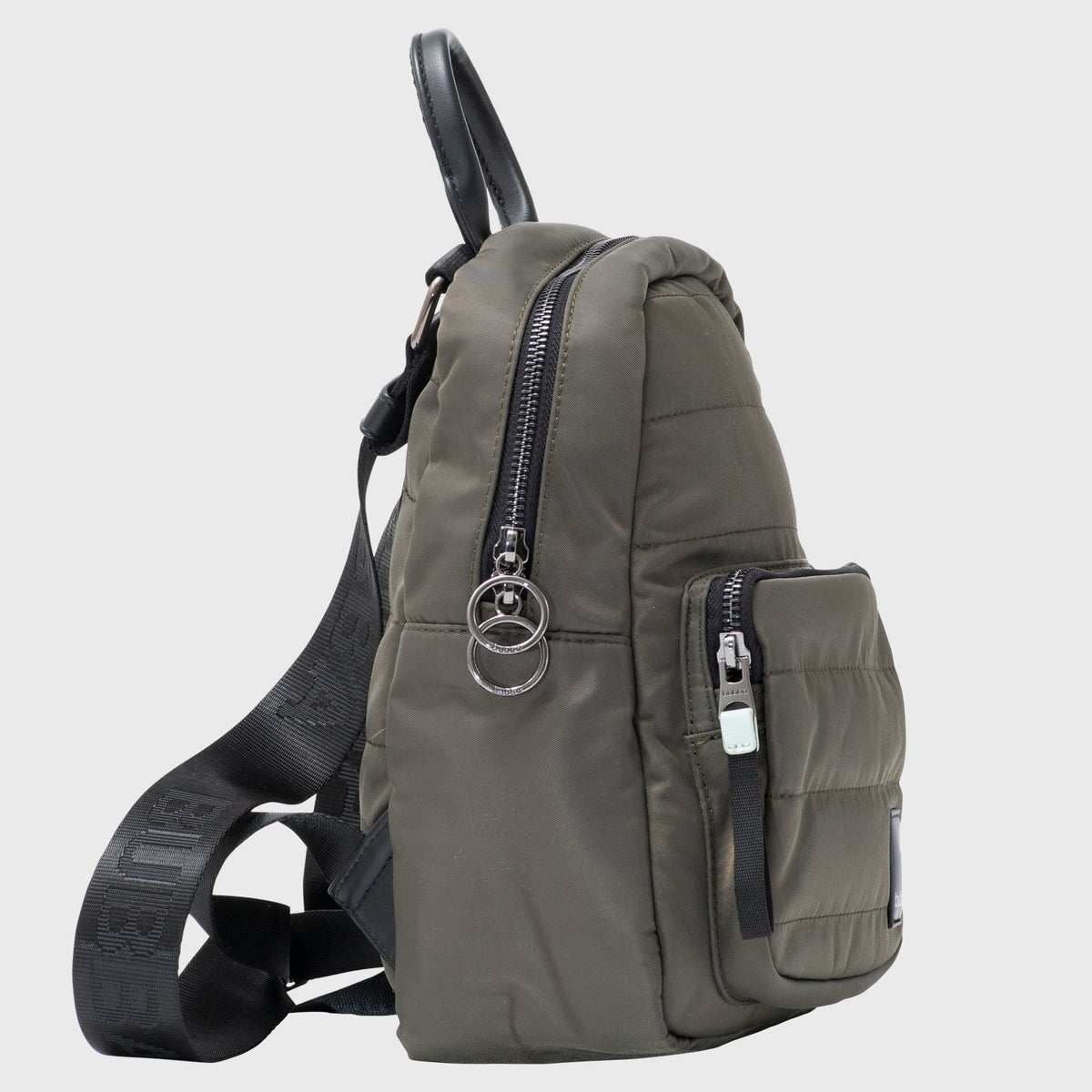 Mochila Victoria Gris vista de lado