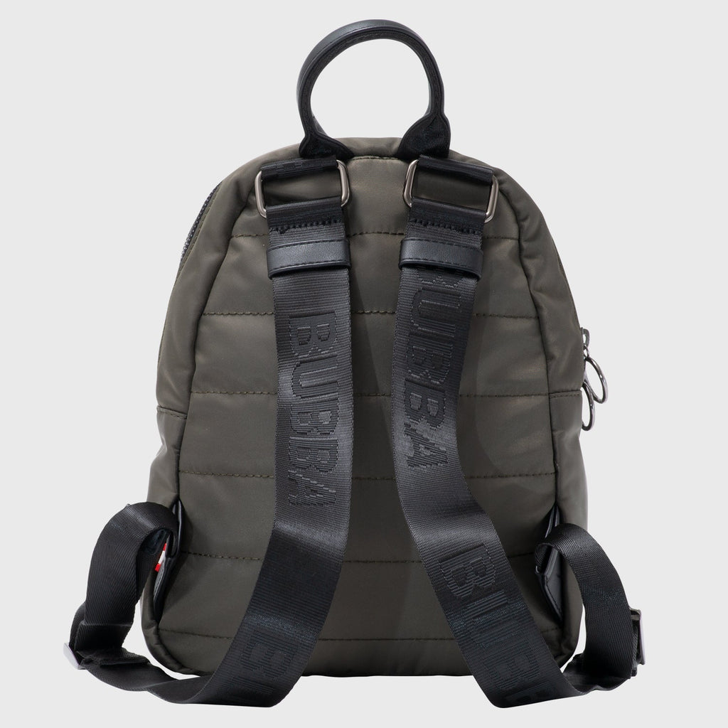 Mochila Victoria Gris vista de espalda