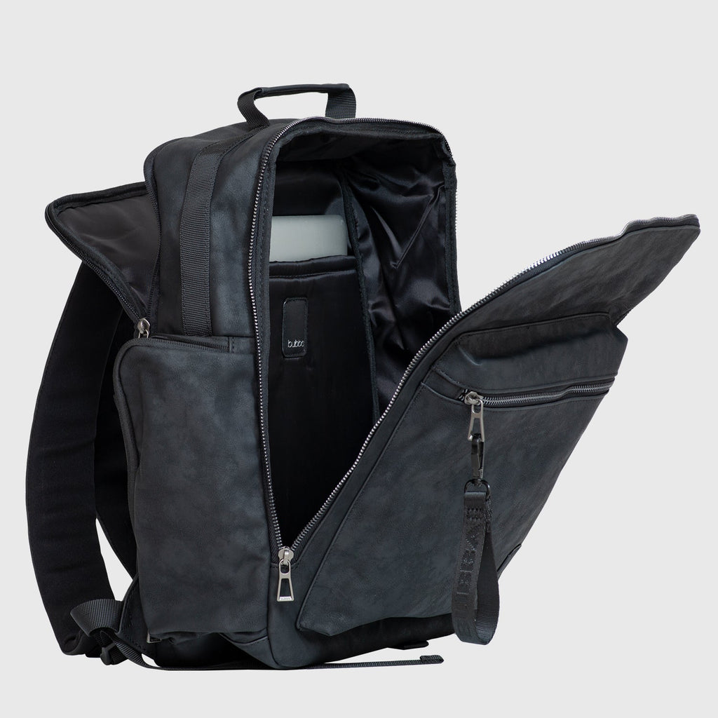 Mochila Laptop Mini Alazan Negro abierto