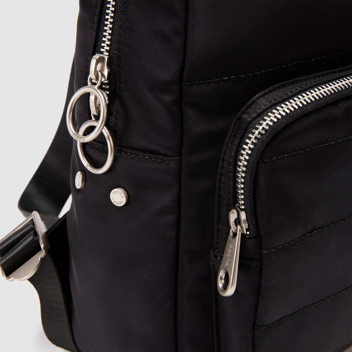 Mochila Victoria Black detalle del cierre