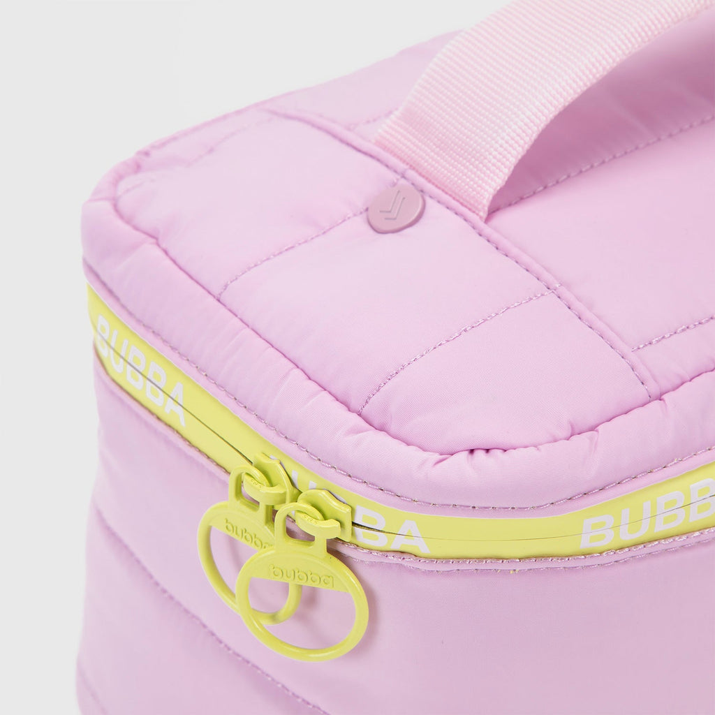 Neceser Beauty Lila detalle del cierre