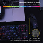 Mouse Gamer Inalambrico RGB NovaStrike Negro LEVO — foto 7