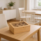 Caja para Té de Bambú con 6 Compartimentos DAY — foto 4