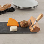 Set de Tabla de Quesos Pizarra y Cuchillos Secret de Gourmet