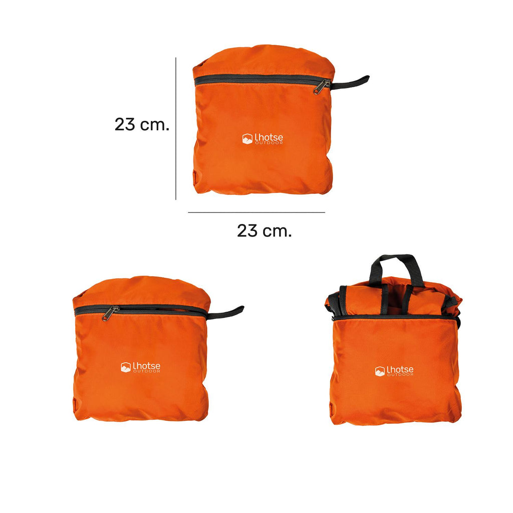 Mochila Outdoor Lhotse Plegable 25lt Naranja — foto 6