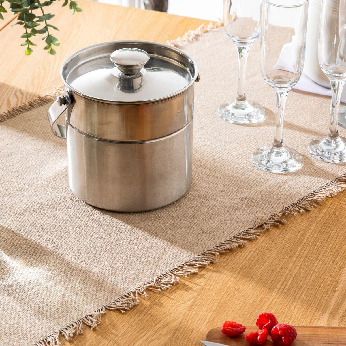 Hielera con Tapa de Acero Inoxidable 18cm Secret De Gourmet — foto 6