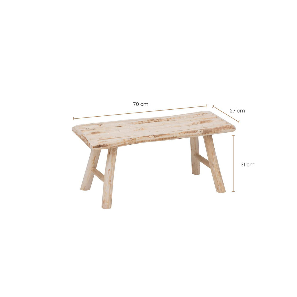 Banco Madera Woody 70x27cm vista 5 - Atmosphera Francia