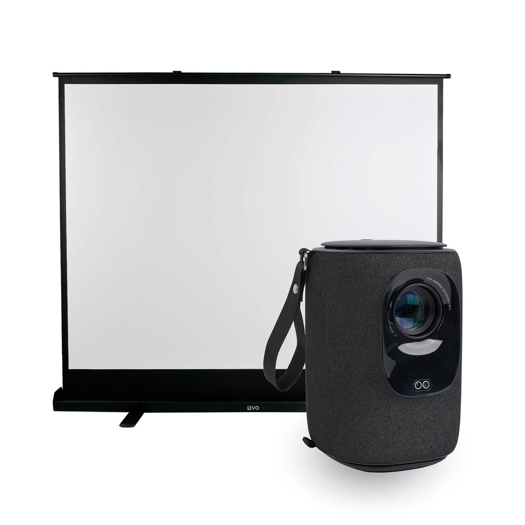Proyector Portatil Nova 9000lm + Telón Elevacion 100" LEVO — foto 2