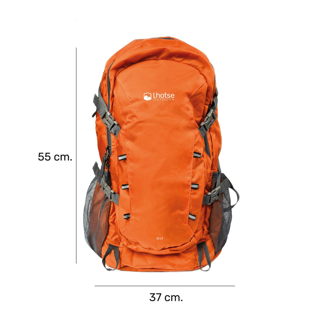 Mochila Outdoor Lhotse Plegable 25lt Naranja — foto 4
