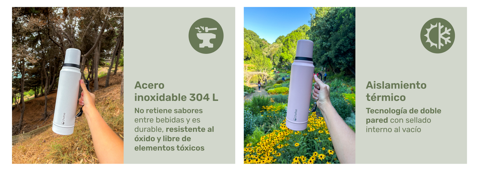 Termo Liquido Acero Inoxidable Classic 1,3 lts Lhotse