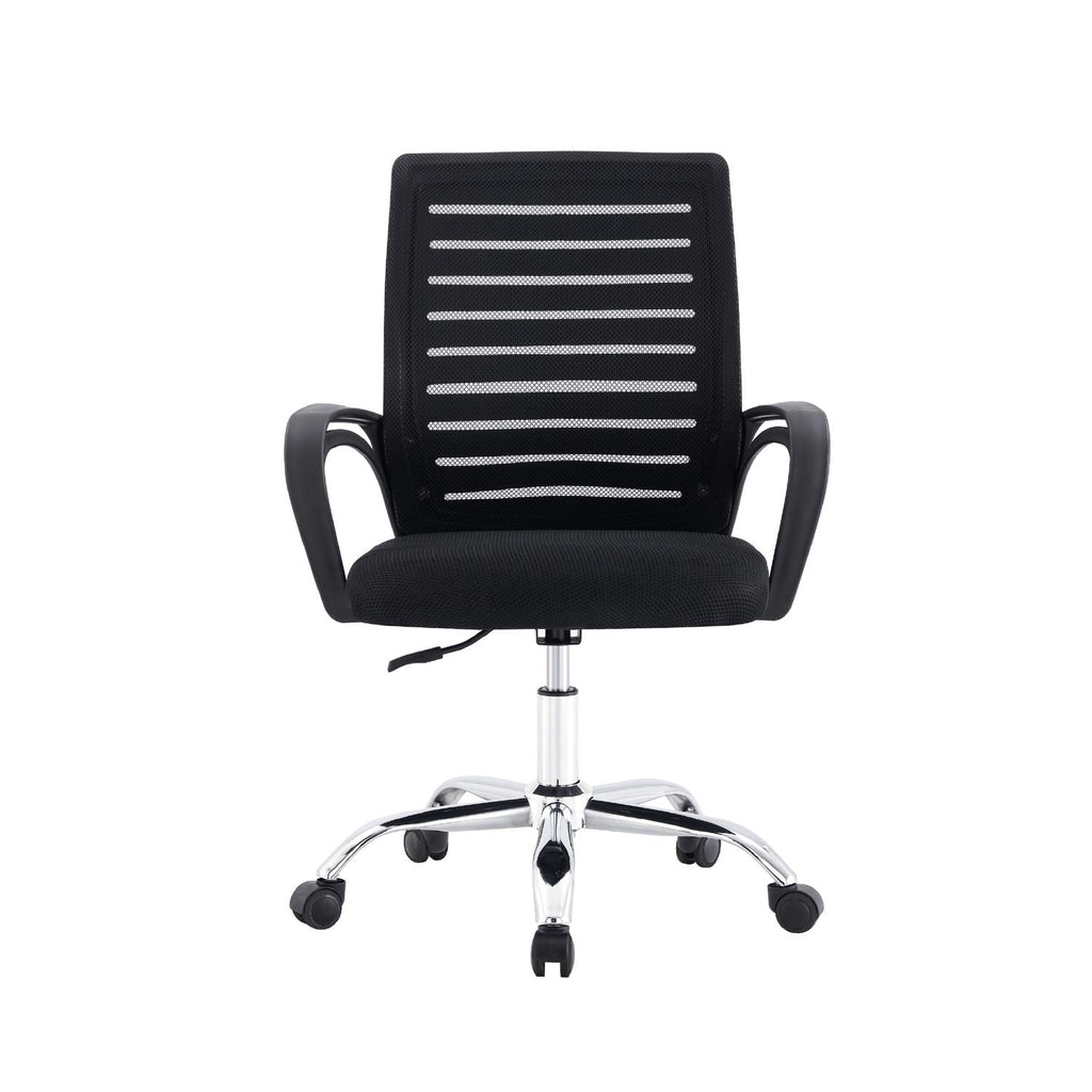 LEVO Silla Lite — en escritorio de estudio con notebook abierto