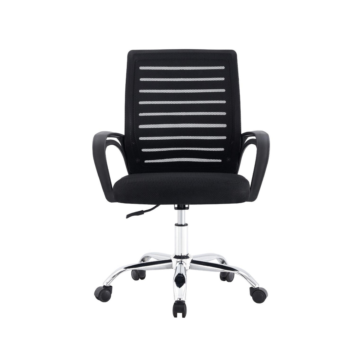 LEVO Silla Lite — en escritorio de estudio con notebook abierto