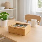 Caja para Té de Bambú con 6 Compartimentos DAY