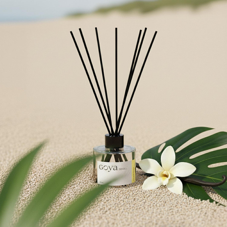 Vainilla y flor de vainilla, nota central del aroma Vanilla Soleil Goya