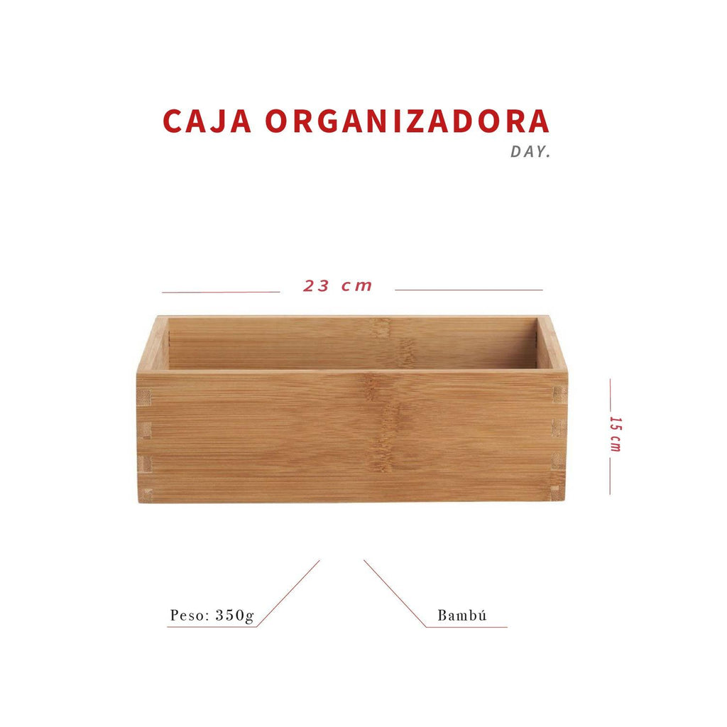 Caja de Almacenamiento de Bambú para Organización DAY — foto 5