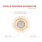 Espejo Redondo Jane 58cm Ratan vista 5 - Atmosphera Francia
