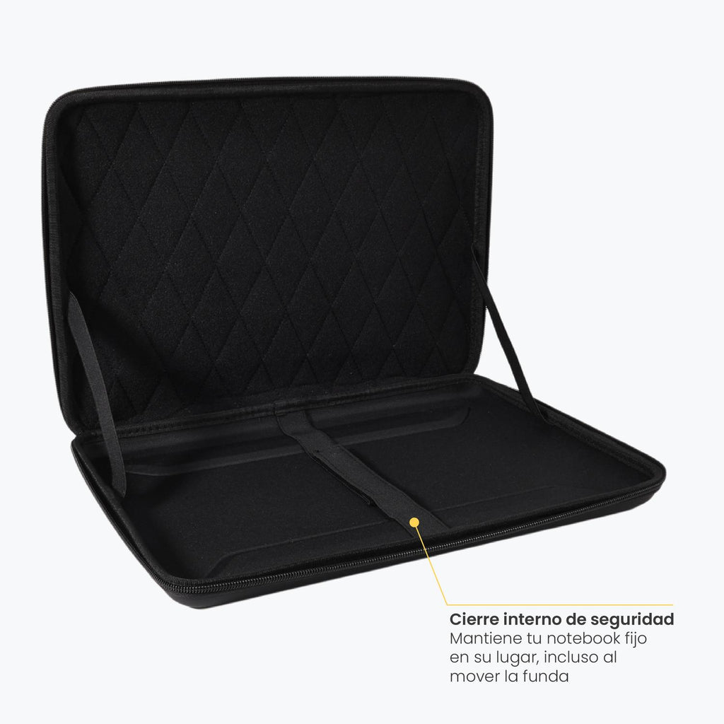LEVO Funda HardShell 13 — funda cerrada vista frontal con logo LEVO visible