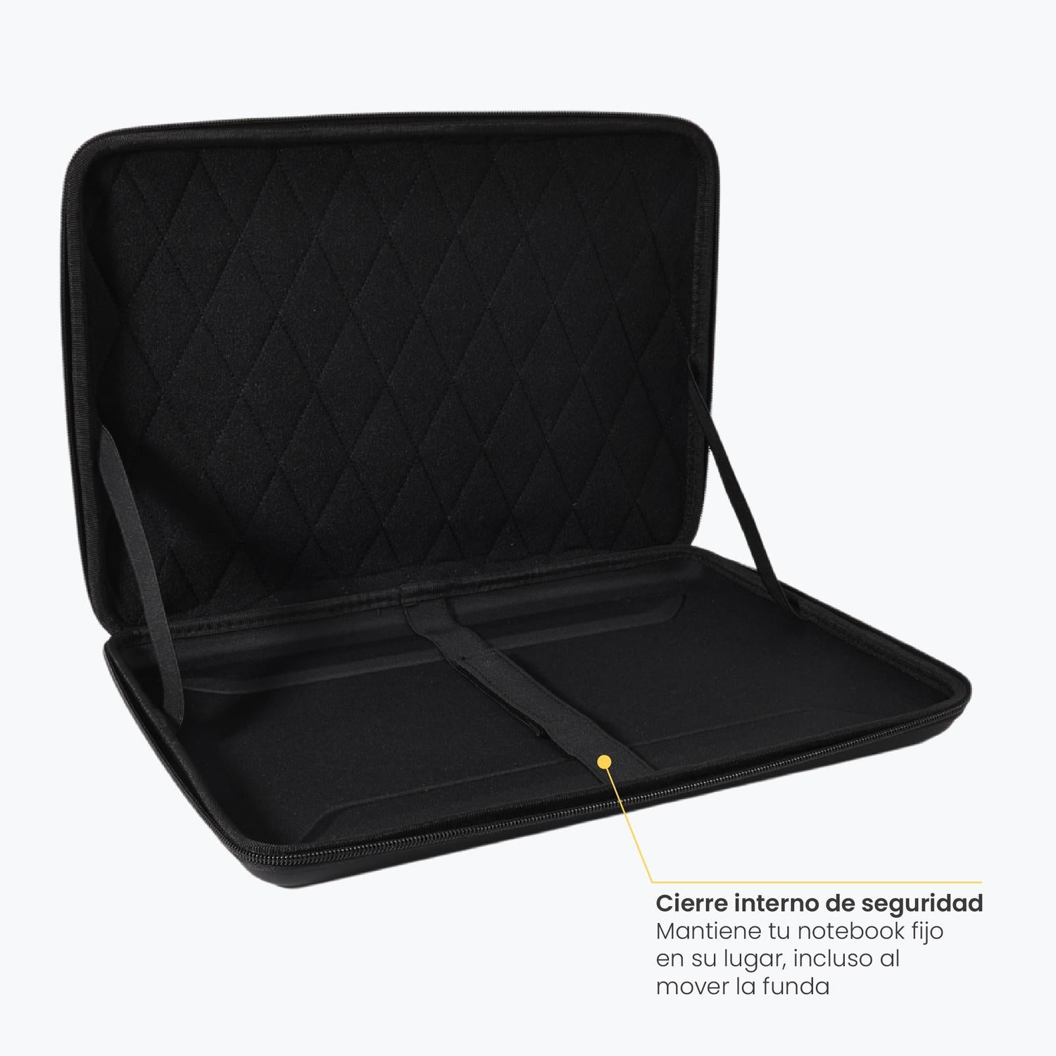 LEVO Funda HardShell 13 — funda cerrada vista frontal con logo LEVO visible