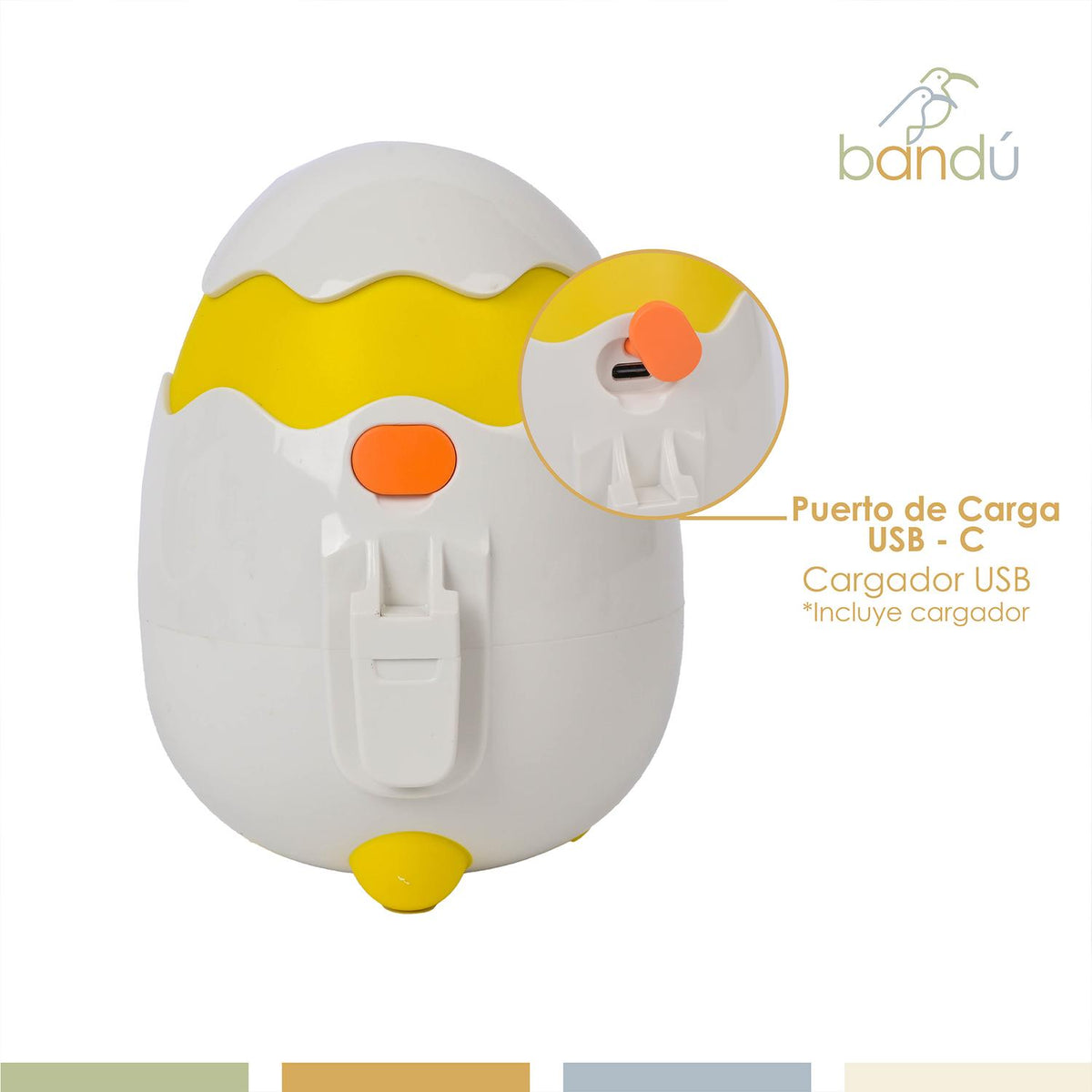 Mecedor Eléctrico Coche Recargable Bebé Baby Chick Bandú — foto 5