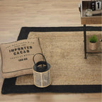 Alfombra de Yute con Borde Negro 120x170 cm Atmosphera — foto 4