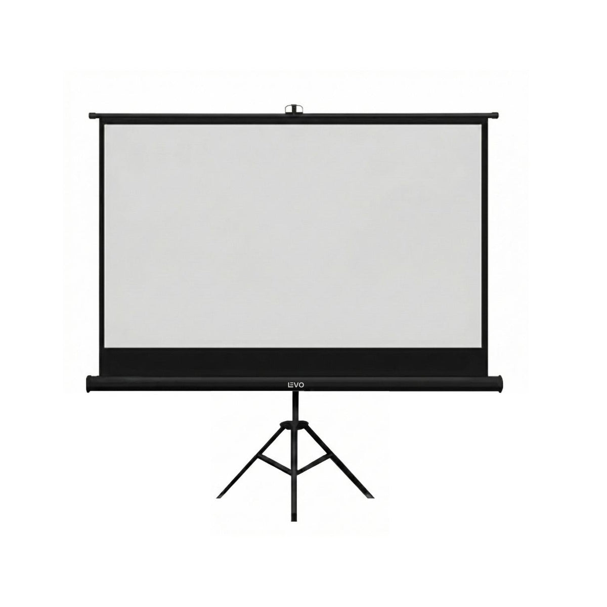 Negro / 100" · Telón para proyector LEVO 100" marco negro con trípode
