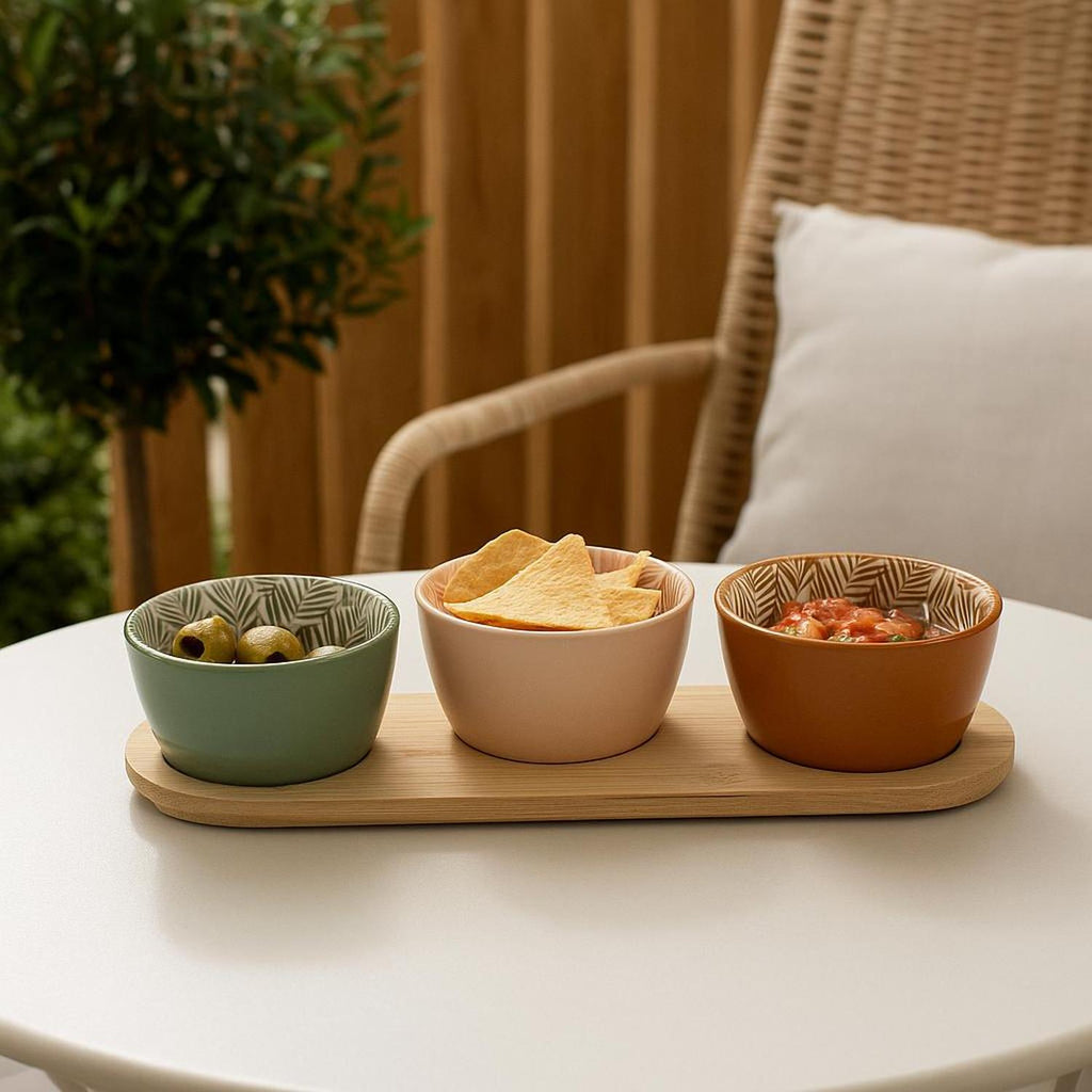 Set de Aperitivo con 3 Posillos y Tabla de Bamboo SecretDeGourmet — foto 3