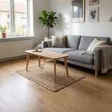 Alfombra Yute Natural 60x90cm en living escandinavo — Atmosphera Francia