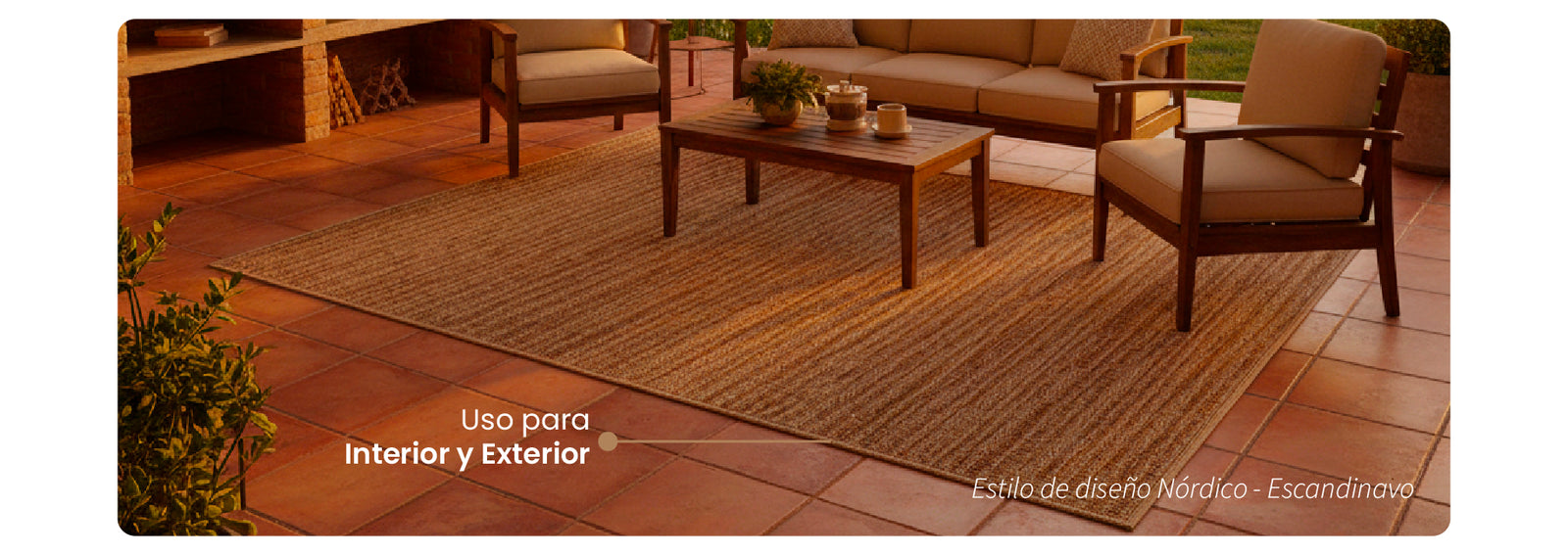 Alfombra Exterior/Interior Rectangular 230x160 cm Atmosphera