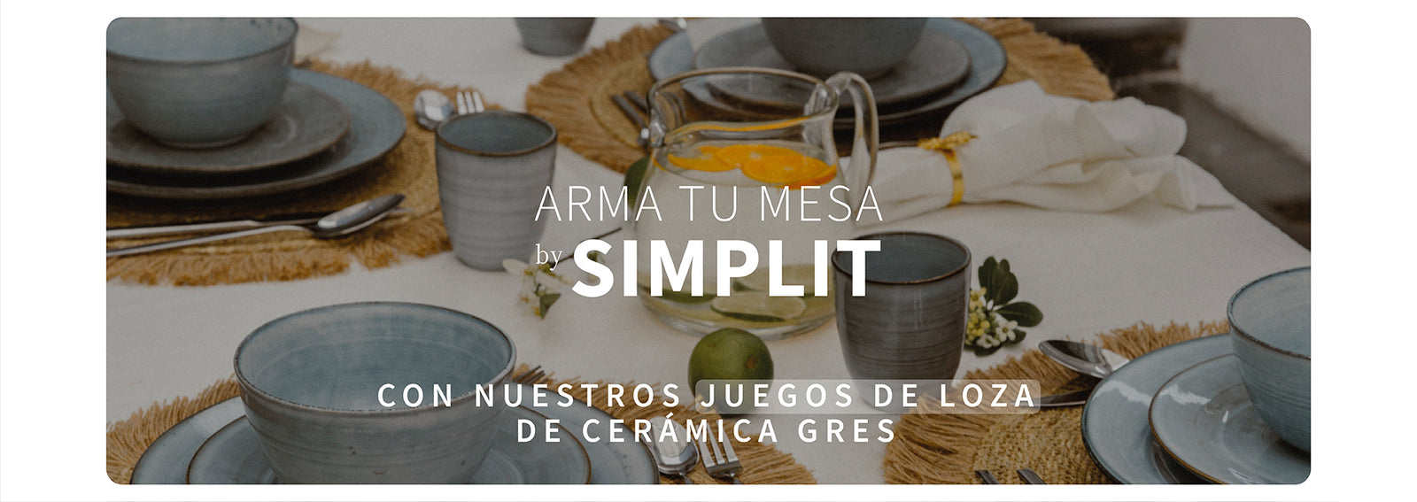 Set 4 Platos Fondo Cerámica 27,4 cm Amalfi Simplit