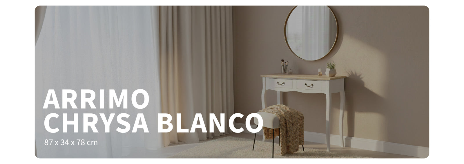 Arrimo Chrysa Blanco 87 X 34 X 78 cm Atmosphera