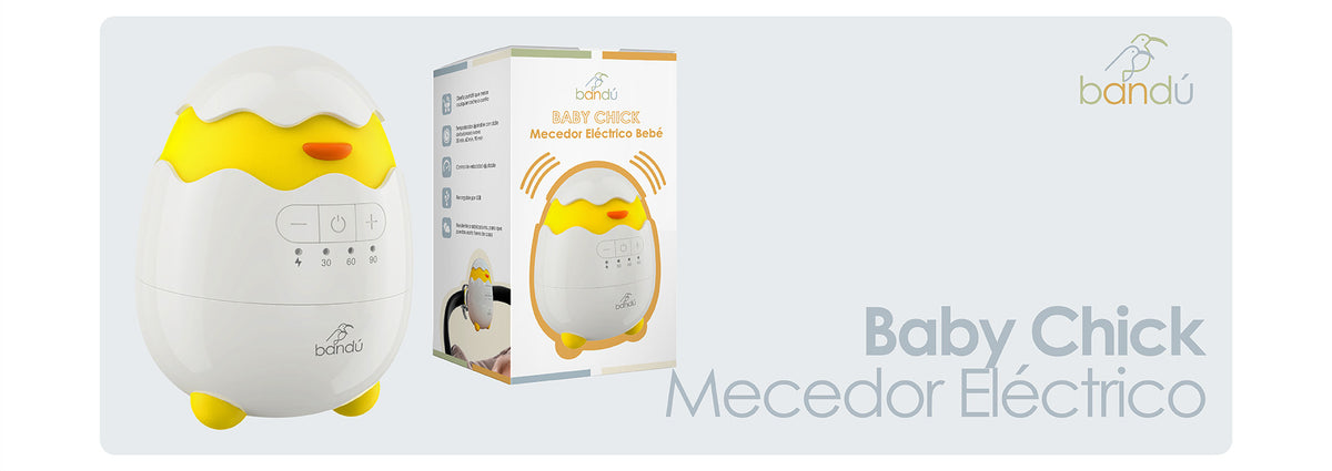 Mecedor Eléctrico Coche Recargable Bebé Baby Chick Bandú
