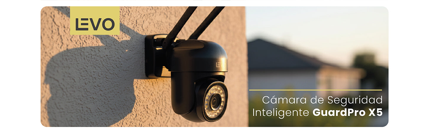 Cámara de Seguridad Impermeable Wifi 5G 2MP GuardPro X5 LEVO