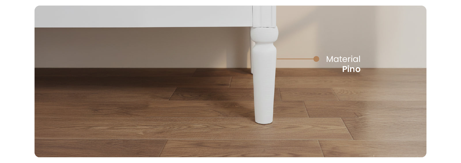Arrimo Solen Blanco 110x40x85,5 cm Atmosphera