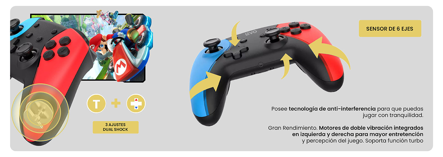 Control Joystick Controller Compatible Nintendo Switch LEVO