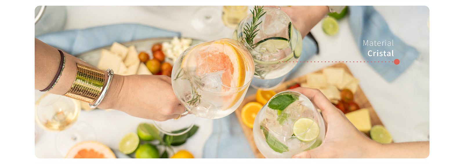 Set 6 Copas Gin 650ml Cristal London Simplit