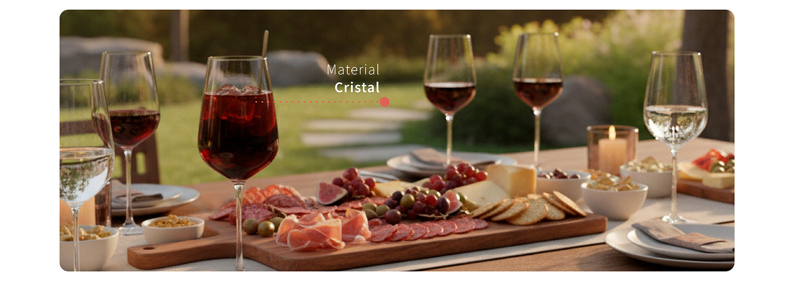 Set 6 Copas Vino Tinto 540ml Cristal Piamonte Simplit