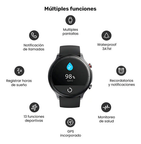 Reloj Smartwatch Lhotse Ultimate GPS 217 Black — imagen 2