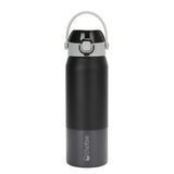 Negro · Botella Térmica Hydrotek 750 ml de acero inoxidable Lhotse, sobre fondo blanco