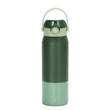 Verde · Botella Térmica Hydrotek 750 ml de acero inoxidable Lhotse, sobre fondo blanco