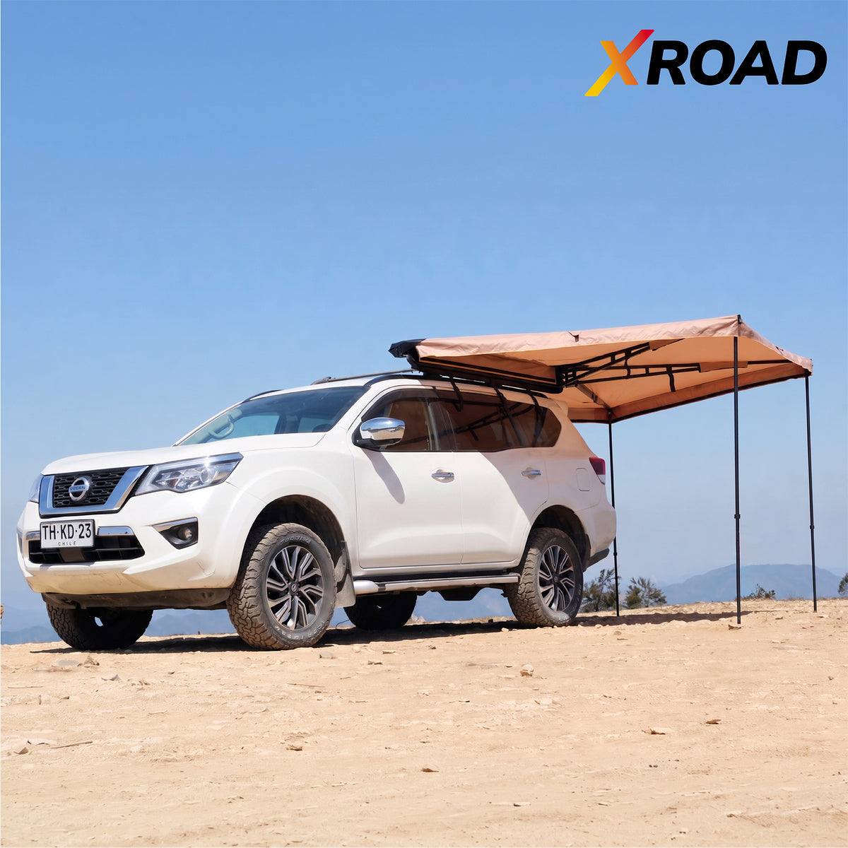 Toldo Camping Lateral 270° Xroad en la playa