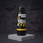 Botella Térmica Insulada Hot Wheels Legends 2 en 1 Loop Black 590 ml UMA — ambientada sobre fondo Hot Wheels Legends
