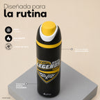 Botella Térmica Insulada Hot Wheels Legends Finish Black 750 ml UMA — diseñada para la rutina: frío, calor, libre de BPA y bombilla desmontable