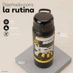 Botella Térmica Insulada Hot Wheels Legends 2 en 1 Loop Black 590 ml UMA — diseñada para la rutina: frío, calor y libre de BPA
