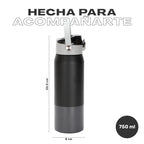 Negro · Botella Térmica Hydrotek 750 ml de acero inoxidable Lhotse, medidas: 25,5 cm de alto por 8 cm de diámetro