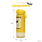 Botella Térmica Insulada Hot Wheels Legends 2 en 1 Nitro Yellow 590 ml UMA — medidas: 25 cm de alto por 8 cm de ancho