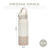 Beige · Botella Térmica Hydrotek 750 ml de acero inoxidable Lhotse, medidas: 25,5 cm de alto por 8 cm de diámetro