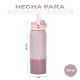 Rosa · Botella Térmica Hydrotek 750 ml de acero inoxidable Lhotse, medidas: 25,5 cm de alto por 8 cm de diámetro