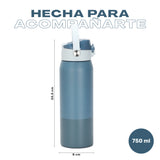 Azul marino · Botella Térmica Hydrotek 750 ml de acero inoxidable Lhotse, medidas: 25,5 cm de alto por 8 cm de diámetro