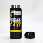 Botella Térmica Insulada Hot Wheels Legends 2 en 1 Loop Black 590 ml UMA — base contenedora extraíble e interior de acero inoxidable