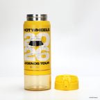 Botella Térmica Insulada Hot Wheels Legends 2 en 1 Nitro Yellow 590 ml UMA — base contenedora extraíble e interior de acero inoxidable